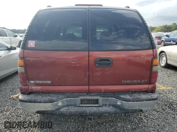 2002 Chevrolet Tahoe LS with VIN 1GNEC13V22R123363, listed as a Copart auction lot 73884294 with 156,286 mi miles and Salvage Title. Bid and sale history available at carsss.com. Image 6.