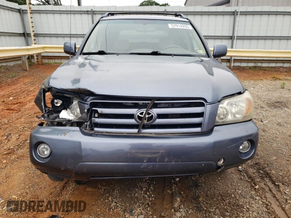 2005 Toyota Highlander z VIN JTEEP21A050122896, wystawiony jako Copart lot #57914265 z przebiegiem 202 747 mil mil oraz Szkoda całkowita • Salvage title. Historia ofert i sprzedaży dostępna na DreamBid. Obrazek 5.