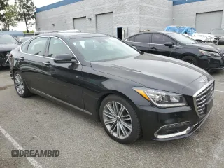 2018 Genesis G80 3.8L with VIN KMHGN4JE5JU238787, listed as a Copart auction lot 62377095 with 71,405 mi miles and Salvage title. Bid and sale history available at DreamBid. Image 4.