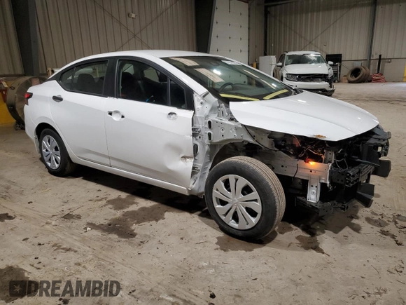 2024 Nissan Versa S with VIN 3N1CN8DV5RL866850, listed as a Copart auction lot 52951465 with 14,038 mi miles and Salvage Title. Bid and sale history available at DreamBid. Image 4.