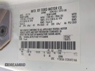 2014 Ford Transit Connect XL with VIN NM0LS7E7XE1172489, listed as a IAAI auction lot 41948145 with 101,953 mi miles and . Bid and sale history available at DreamBid. Image 9.
