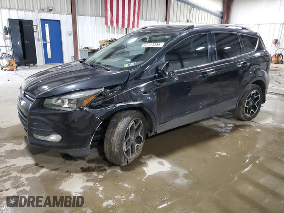 2015 Ford Escape Titanium with VIN 1FMCU9J91FUB77592, listed as a Copart auction lot 62727355 with 94,131 mi miles and Salvage title. Bid and sale history available at DreamBid. Image 1.