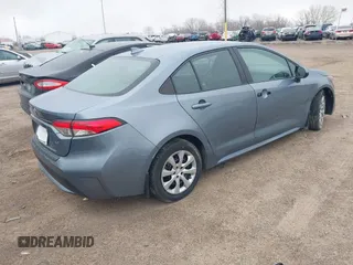 2021 Toyota Corolla LE with VIN 5YFEPMAE4MP212396, listed as a IAAI auction lot 41883092 with 93,106 mi miles. Bid and sale history available at carsss.com. Image 4.