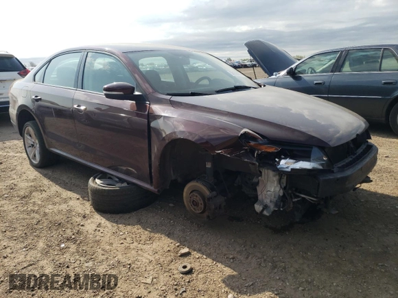 2012 Volkswagen Passat S with VIN 1VWAP7A30CC042976, listed as a Copart auction lot 56159455 with 130,729 mi miles and Salvage title. Bid and sale history available at DreamBid. Image 4.
