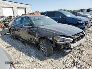 2021 Genesis G70 2.0T with VIN KMTG44LA7MU075423, listed as a Copart auction lot 65992484 with 33,467 mi miles and Salvage Title. Bid and sale history available at carsss.com. Image 4.