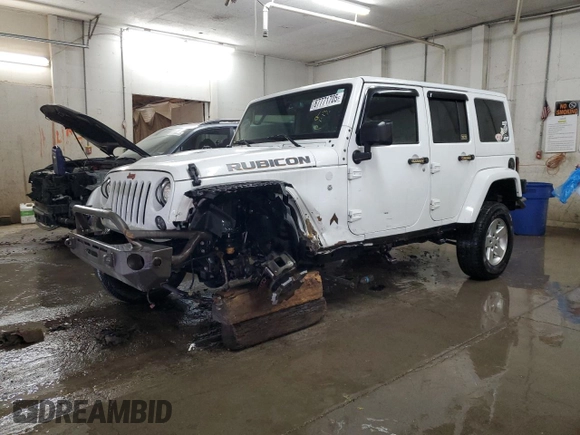 2017 Jeep Wrangler Unlimited Rubicon Recon with VIN 1C4HJWFG9HL543266, listed as a Copart auction lot 87771705 with 50,223 mi miles and Salvage title. Bid and sale history available at DreamBid. Image 1.