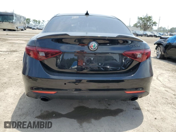 2019 Alfa Romeo Giulia Ti Sport with VIN ZARFAMBNXK7609393, listed as a Copart auction lot 50742143 with 0 mi miles. Bid and sale history available at carsss.com. Image 6.