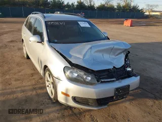 2012 Volkswagen Jetta SportWagen TDI w/Sunroof with VIN 3VWPL7AJ0CM700623, listed as a IAAI auction lot 41758049 with 126,199 mi miles. Bid and sale history available at carsss.com. Image 1.