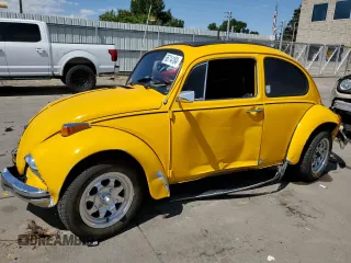 1970 Volkswagen Beetle with VIN 1102216344, listed as a Copart auction lot 66714184 with 14,189 mi miles and Salvage Title. Bid and sale history available at DreamBid. Image 1.