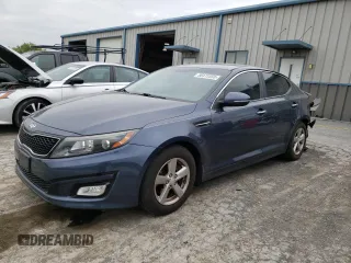 2015 Kia Optima LX with VIN 5XXGM4A79FG364141, listed as a Copart auction lot 58473555 with 128,056 mi miles and Salvage title. Bid and sale history available at DreamBid. Image 1.