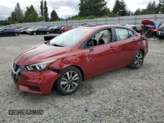 2021 Nissan Versa SV with VIN 3N1CN8EV9ML889734, listed as a Copart auction lot 62571105 with 71,558 mi miles and Salvage title. Bid and sale history available at DreamBid. Image 1.