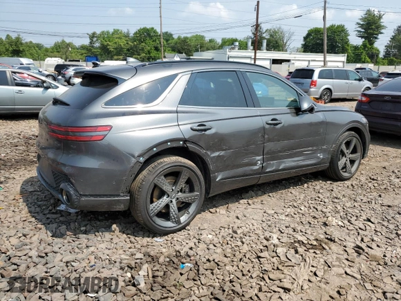 2024 Genesis GV70 Sport with VIN 5NMMCDTC4RH016527, listed as a Copart auction lot 59707955 with 16,545 mi miles and Salvage title. Bid and sale history available at DreamBid. Image 3.