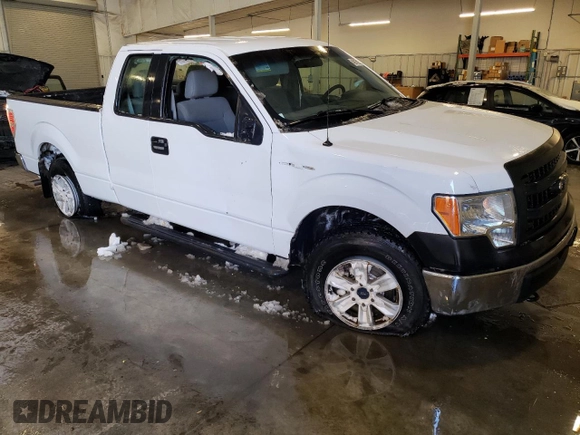 2014 Ford F-150 XL with VIN 1FTEX1EM1EKE24270, listed as a Copart auction lot 45975825 with 108,820 mi miles and Salvage Title. Bid and sale history available at carsss.com. Image 4.