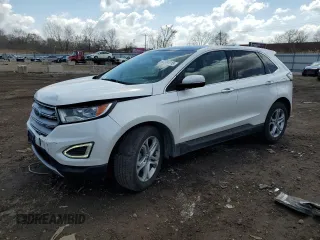 2015 Ford Edge Titanium z VIN 2FMTK3K99FBB26476, wystawiony jako Copart lot #52384015 z przebiegiem 146 155 mil mil oraz Szkoda całkowita • Salvage title. Historia ofert i sprzedaży dostępna na DreamBid. Obrazek 1.
