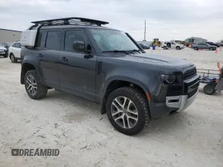 2020 Land Rover Defender HSE with VIN SALE9EEU9L2024965, listed as a Copart auction lot 45340185 with 49,705 mi miles and Salvage title. Bid and sale history available at DreamBid. Image 4.