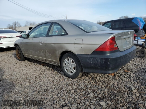 2003 Honda Civic LX with VIN 1HGEM22503L078216, listed as a Copart auction lot 46480235 with 187,015 mi miles and Salvage Title. Bid and sale history available at DreamBid. Image 2.
