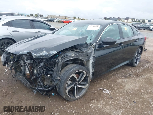 2019 Honda Accord Sport with VIN 1HGCV1F34KA027528, listed as a IAAI auction lot 42146346 with 51,221 mi miles and . Bid and sale history available at DreamBid. Image 18.