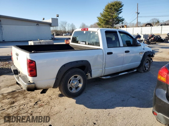 2007 Dodge 2500 SLT with VIN 3D7KR28C17G724512, listed as a Copart auction lot 85878264 with Not provided miles and Non repairable. Bid and sale history available at DreamBid. Image 3.