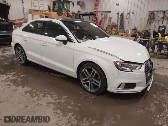 2019 Audi A3 Premium with VIN WAUAUGFF8K1015742, listed as a IAAI auction lot 41033603 with 89,279 mi miles and . Bid and sale history available at DreamBid. Image 1.