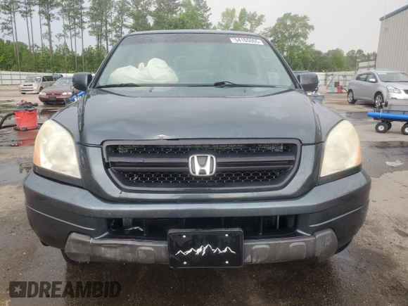 2005 Honda Pilot EX-L with VIN 5FNYF18555B060159, listed as a Copart auction lot 54165005 with 147,187 mi miles and Salvage title. Bid and sale history available at DreamBid. Image 5.