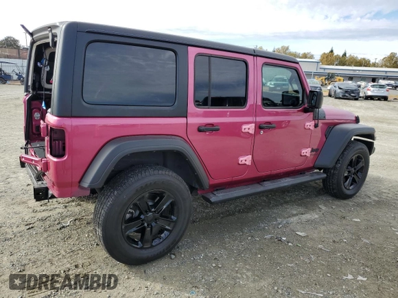 2022 Jeep Wrangler Unlimited Sport S with VIN 1C4HJXDG7NW131012, listed as a Copart auction lot 78890634 with 28,639 mi miles and Salvage Title. Bid and sale history available at carsss.com. Image 3.