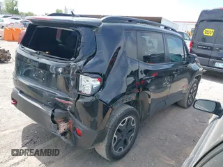 2016 Jeep Renegade Trailhawk with VIN ZACCJBCT3GPD11390, listed as a IAAI auction lot 42038160 with 91,302 mi miles and . Bid and sale history available at carsss.com. Image 4.
