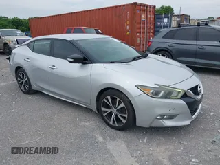 2016 Nissan Maxima SR with VIN 1N4AA6AP8GC407031, listed as a IAAI auction lot 42453395 with 204,155 mi miles and . Bid and sale history available at DreamBid. Image 1.