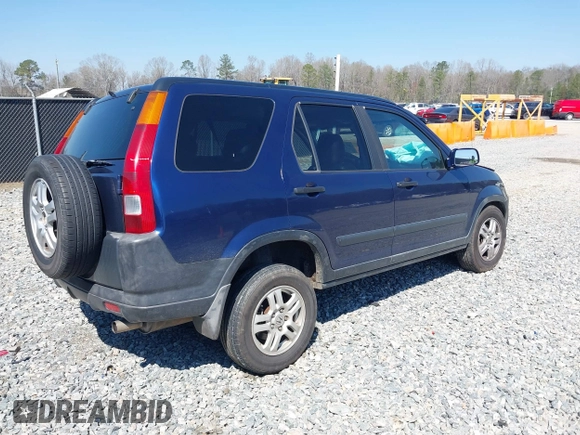 2002 Honda CR-V EX with VIN JHLRD78832C022495, listed as a IAAI auction lot 41771640 with 290,233 mi miles. Bid and sale history available at carsss.com. Image 4.