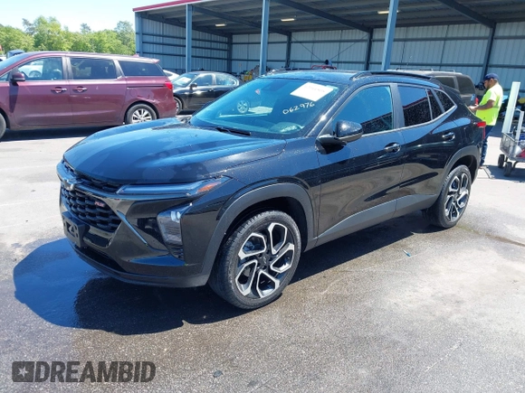 2024 Chevrolet Trax 2RS with VIN KL77LJE25RC062976, listed as a IAAI auction lot 42044505 with 21,306 mi miles and . Bid and sale history available at DreamBid. Image 2.