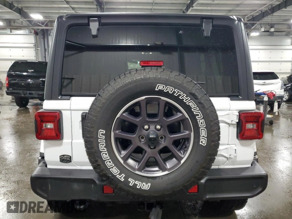2021 Jeep Wrangler Unlimited Sport Altitude with VIN 1C4HJXDG1MW607186, listed as a Copart auction lot 76136914 with 37,242 mi miles and Salvage Title. Bid and sale history available at carsss.com. Image 6.
