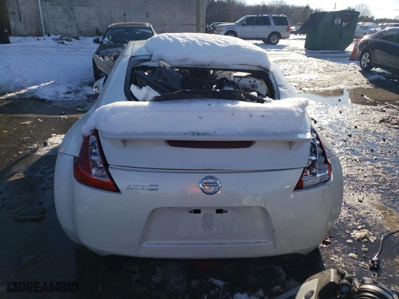 2020 Nissan 370Z Coupe with VIN JN1AZ4EH0LM820840, listed as a Copart auction lot 86510494 with 0 mi miles and Salvage Title. Bid and sale history available at carsss.com. Image 6.