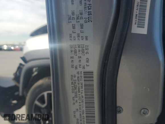 2020 Jeep Compass Trailhawk z VIN 3C4NJDDB0LT207825, wystawiony jako Copart lot #87641335 z przebiegiem Nie podano mil oraz Szkoda całkowita • Salvage title. Historia ofert i sprzedaży dostępna na DreamBid. Obrazek 13.