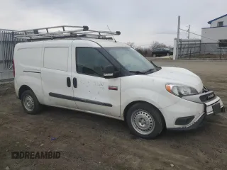2022 Ram ProMaster City Cargo Tradesman with VIN ZFBHRFAB1N6W61829, listed as a Copart auction lot 46619185 with 112,268 mi miles and Salvage Title. Bid and sale history available at DreamBid. Image 4.