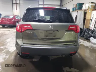 2007 Acura MDX Tech Pkg with VIN 2HNYD28307H503027, listed as a Copart auction lot 45360325 with 204,528 mi miles and Salvage Title. Bid and sale history available at carsss.com. Image 6.