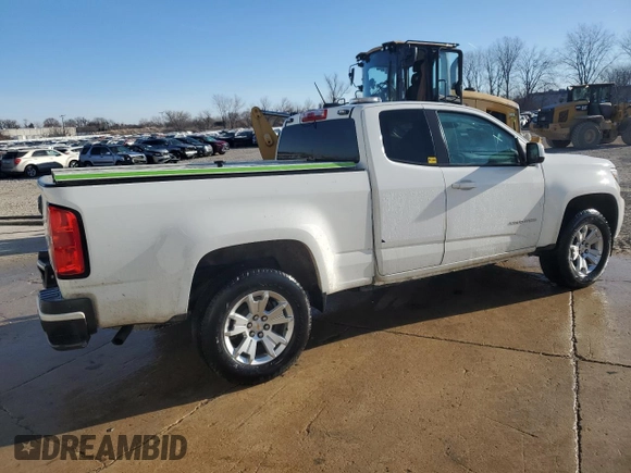 2022 Chevrolet Colorado 2WD LT with VIN 1GCHSCEA2N1220290, listed as a Copart auction lot 87701335 with 20,770 mi miles and Clean Title. Bid and sale history available at carsss.com. Image 3.