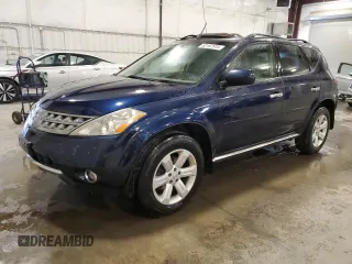 2006 Nissan Murano SL with VIN JN8AZ08W46W527956, listed as a Copart auction lot 52167915 with 190,495 mi miles and Salvage Title. Bid and sale history available at DreamBid. Image 1.
