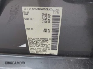2022 Nissan Altima SR z VIN 1N4BL4CV0NN386112, wystawiony jako IAAI lot #42161567 z przebiegiem 56 402 mil mil oraz . Historia ofert i sprzedaży dostępna na DreamBid. Obrazek 9.