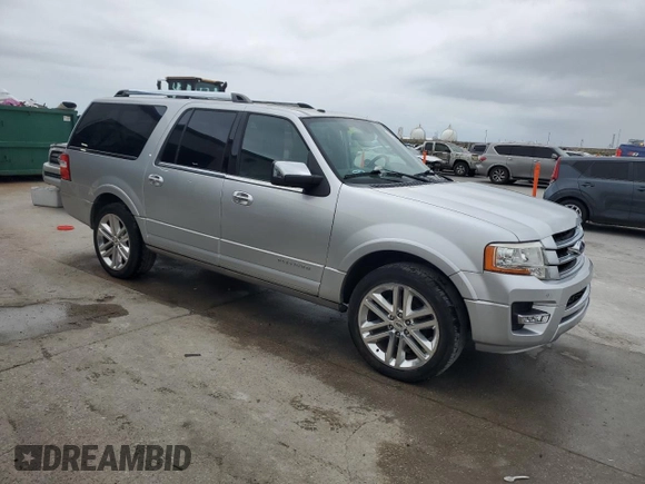 2017 Ford Expedition Max Platinum with VIN 1FMJK1LT2HEA43694, listed as a Copart auction lot 53246305 with 52,926 mi miles and Salvage title. Bid and sale history available at DreamBid. Image 4.