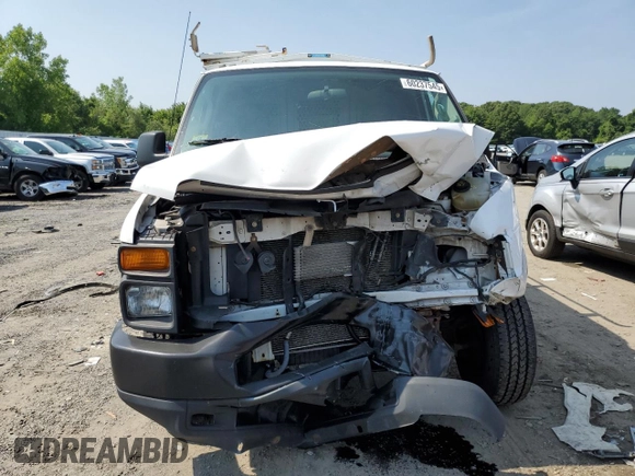 2011 Ford Econoline Cargo Commercial with VIN 1FTNE2EL0BDB35092, listed as a Copart auction lot 60237545 with 124,860 mi miles and Clean title. Bid and sale history available at DreamBid. Image 5.
