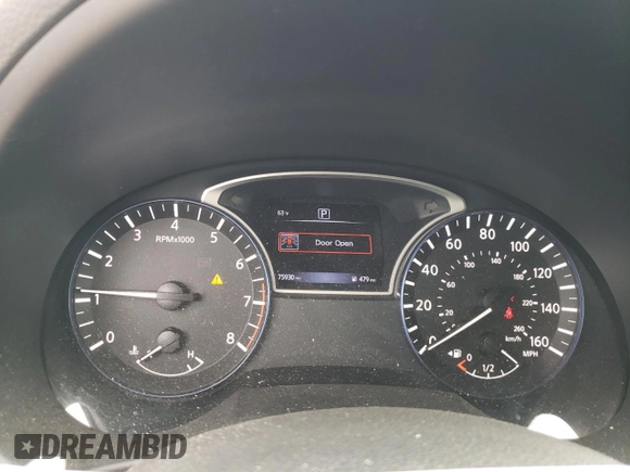 2017 Nissan Altima SR with VIN 1N4AL3AP9HC148740, listed as a Copart auction lot 55351675 with 75,930 mi miles and Salvage Title. Bid and sale history available at DreamBid. Image 9.