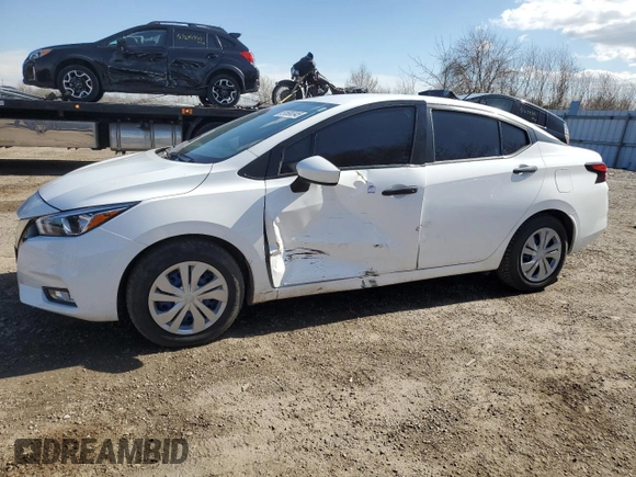 2022 Nissan Versa S with VIN 3N1CN8DV7NL851714, listed as a Copart auction lot 51690345 with 47,805 mi miles and Clean title. Bid and sale history available at DreamBid. Image 1.