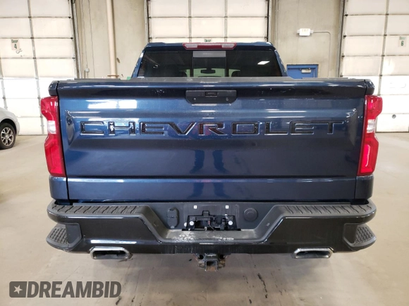 2021 Chevrolet Silverado 1500 LT Trail Boss with VIN 1GCPYFED9MZ349276, listed as a Copart auction lot 55455165 with 69,103 mi miles and Salvage Title. Bid and sale history available at DreamBid. Image 6.