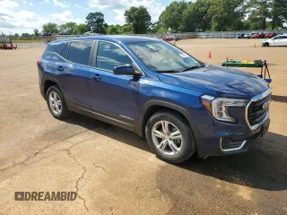 2022 GMC Terrain SLE with VIN 3GKALMEV1NL125272, listed as a Copart auction lot 55992085 with 70,096 mi miles and Salvage title. Bid and sale history available at DreamBid. Image 4.