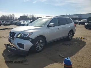 2017 Nissan Pathfinder S with VIN 5N1DR2MM9HC902331, listed as a Copart auction lot 48263735 with 85,258 mi miles and Salvage title. Bid and sale history available at DreamBid. Image 1.