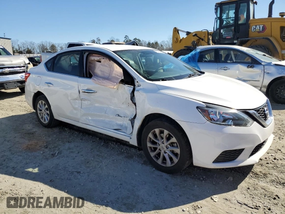 2019 Nissan Sentra SV with VIN 3N1AB7AP9KY380230, listed as a Copart auction lot 46427365 with 70,254 mi miles and Salvage Title. Bid and sale history available at DreamBid. Image 4.