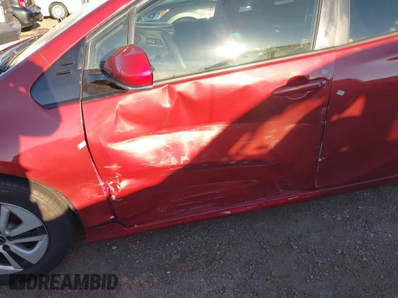 2017 Toyota Prius Two with VIN JTDKBRFU7H3571044, listed as a IAAI auction lot 41625663 with 89,343 mi miles and . Bid and sale history available at carsss.com. Image 6.