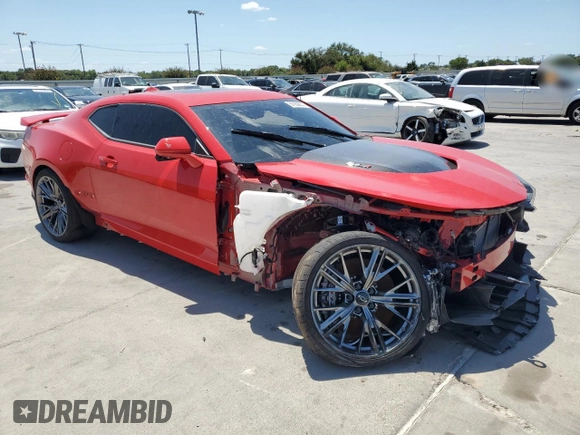 2023 Chevrolet Camaro ZL1 with VIN 1G1FK1R61P0128493, listed as a Copart auction lot 67058044 with 6,194 mi miles and Salvage title. Bid and sale history available at DreamBid. Image 4.