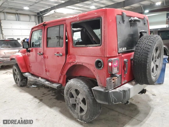 2011 Jeep Wrangler Unlimited Sahara with VIN 1J4BA5H17BL572601, listed as a Copart auction lot 45231615 with 192,085 mi miles and Clean Title. Bid and sale history available at carsss.com. Image 2.