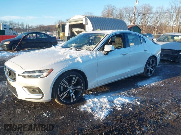 2022 Volvo S60 Plus Dark Theme with VIN 7JRL12TL8NG162261, listed as a IAAI auction lot 41417503 with 16,199 mi miles. Bid and sale history available at carsss.com. Image 2.