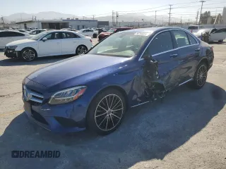 2020 Mercedes-Benz C 300 with VIN WDDWF8DB3LR561527, listed as a Copart auction lot 56766055 with 27,056 mi miles and Salvage title. Bid and sale history available at DreamBid. Image 1.